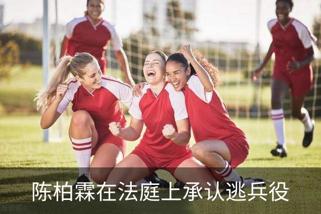 陈柏霖在法庭上承认逃兵役